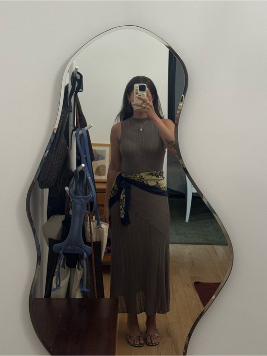 Zara Dresses & Skirts - Zara Taupe Sleeveless Knit Maxi Dress